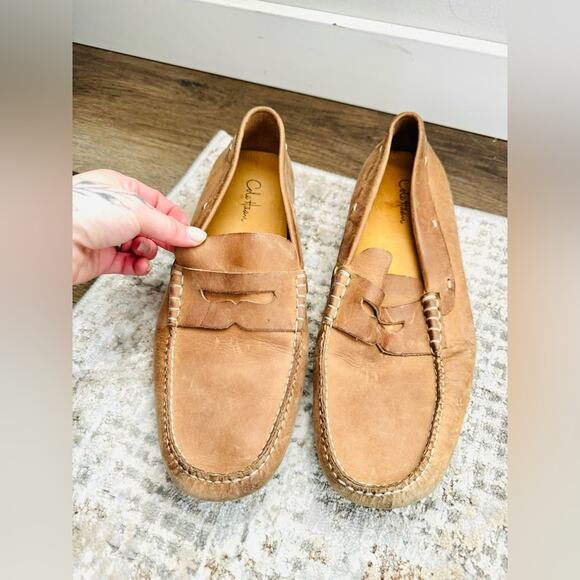 Cole Haan mens Trillby Loafers menās size tan slip ons size 11 - Picture 1 of 8